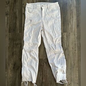 WOMENS FLYING MONKEY DISTRESSED DENIM JEANS SIZE 29